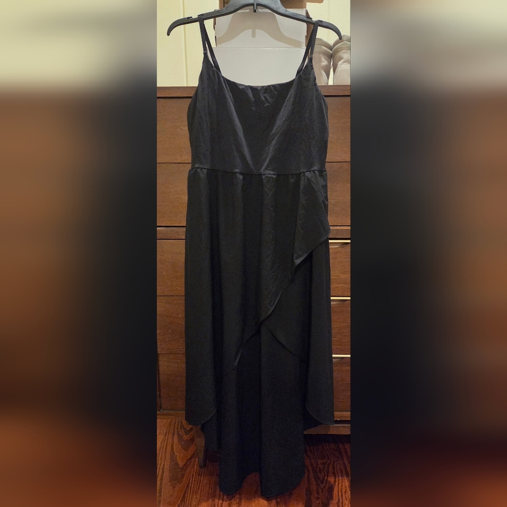 Halara Sz Xl Black High-low Active Dress